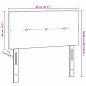 Preview: LED Kopfteil Mit Knopfheftung Taupe 80 cm Stoff
