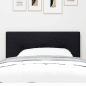 Preview: LED Kopfteil Mit Knopfheftung Schwarz 90 cm Stoff