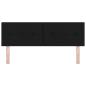 Preview: LED Kopfteil mit Knopfheftung Schwarz 72 cm Stoff