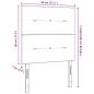 Preview: LED Kopfteil Dunkelgrau 80 cm Stoff