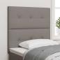 Preview: ARDEBO.de - LED Kopfteil Taupe 80 cm Stoff