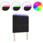 Preview: LED Kopfteilen Schwarz 80 cm Samt
