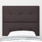 Preview: LED Kopfteil Dunkelbraun 90 cm Stoff