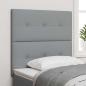 Preview: ARDEBO.de - LED Kopfleuchte Hellgrau 100 cm Stoff