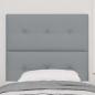 Preview: LED Kopfleuchte Hellgrau 100 cm Stoff