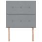 Preview: LED Kopfleuchte Hellgrau 100 cm Stoff