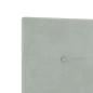 Preview: LED Kopfteil Licht Grau 100 cm Samt