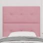 Preview: LED Kopfteil Rosa 100 cm Samt