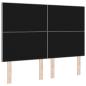 Preview: LED Kopfteil Licht Grau 72 cm Stoff