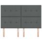 Preview: LED Kopfteil Dunkelgrau 72 cm Stoff