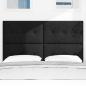 Preview: LED Kopfteil Schwarz 72 cm Stoff