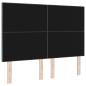 Preview: LED Kopfteil Dunkelgrau 72 cm Samt