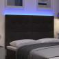 Preview: LED Kopfteil Schwarz 72 cm Samt