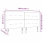 Preview: LED Kopfteil Blau 100 cm Stoff