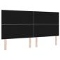 Preview: LED Kopfteil Licht Grau 100 cm Samt