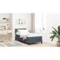 Preview: Boxspringbett mit Matratze Dunkelgrau 100x200 cm Samt