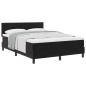 Preview: Boxspringbett mit Matratze Schwarz 140x190 cm Samt