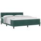 Preview: Boxspringbett mit Matratze Dunkelgrün Super King Velvet