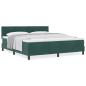 Preview: Boxspringbett mit Matratze Dunkelgrün Super King Velvet