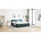 Preview: Boxspringbett mit Matratze Dunkelgrün Super King Velvet