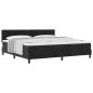 Preview: Boxspringbett mit Matratze Schwarz 200x200 cm Samt