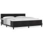 Preview: Boxspringbett mit Matratze Schwarz 200x200 cm Samt