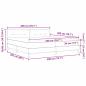 Preview: ARDEBO.de - Boxspringbett mit Matratze Dunkelblau 200x200 cm Samt