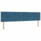 Preview: Boxspringbett mit Matratze Dunkelblau 200x200 cm Samt