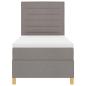Preview: Boxspringbett mit Matratze Taupe 90x200 cm Stoff