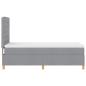 Preview: Boxspringbett mit Matratze Hellgrau 100x200 cm Stoff