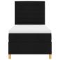 Preview: Boxspringbett mit Matratze Schwarz 100x200 cm Stoff