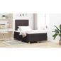 Preview: Boxspringbett mit Matratze Dunkelbraun 120x200 cm Stoff