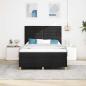 Preview: ARDEBO.de - Boxspringbett mit Matratze Schwarz 140x200 cm Stoff