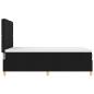 Preview: Boxspringbett mit Matratze Schwarz 140x200 cm Stoff