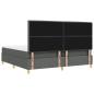 Preview: Boxspringbett mit Matratze Dunkelgrau 200 x 200 cm Stoff