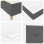 Preview: Boxspringbett mit Matratze Dunkelgrau 90x200 cm Stoff