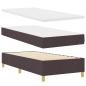 Preview: Boxspringbett mit Matratze Dunkelbraun 90x200 cm Stoff