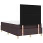 Preview: Boxspringbett mit Matratze Dunkelbraun 120x200 cm Stoff
