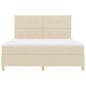 Preview: Boxspringbett mit Matratze Creme Super King Stoff