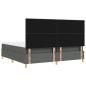 Preview: Boxspringbett mit Matratze Dunkelgrau 200x200 cm Stoff