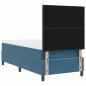 Preview: Boxspringbett mit Kopfteil Dunkelblau 100 x 200 cm Samt