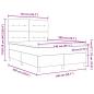 Preview: Boxspringbett mit Matratze Hellgrau 140x200 cm Samt
