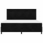 Preview: Boxspringbett mit Matratze Schwarz 200x200 cm Samt