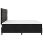 Preview: Boxspringbett mit Matratze Schwarz 200x200 cm Samt