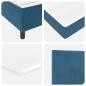 Preview: Boxspringbett mit Matratze Dunkelblau 200x200 cm Samt