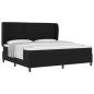Preview: Boxspringbett mit Matratze Schwarz 200x200 cm Stoff