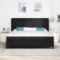 Preview: Boxspringbett mit Matratze Schwarz 200x200 cm Stoff