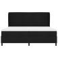 Preview: Boxspringbett mit Matratze Schwarz 200x200 cm Stoff