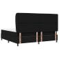Preview: Boxspringbett mit Matratze Schwarz 200x200 cm Stoff