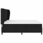 Preview: Boxspringbett mit Matratze Schwarz 200x200 cm Stoff